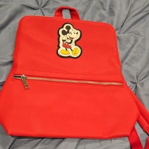 Disney Mickey Mouse Red Backpack NWT